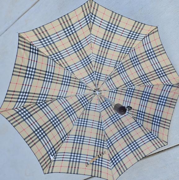 Burberry House Check Long Foldable Umbrella - Picture 4 of 7